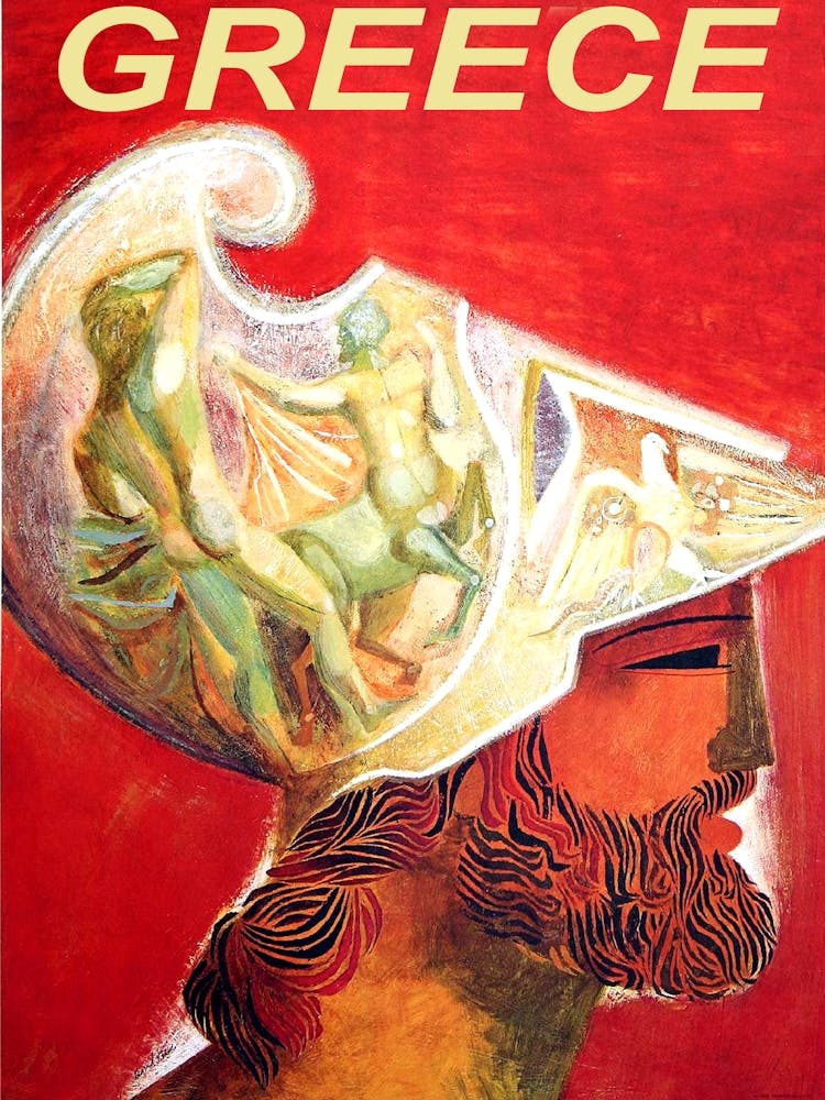 Greece, Profile Of A Man From Hellenic Culture