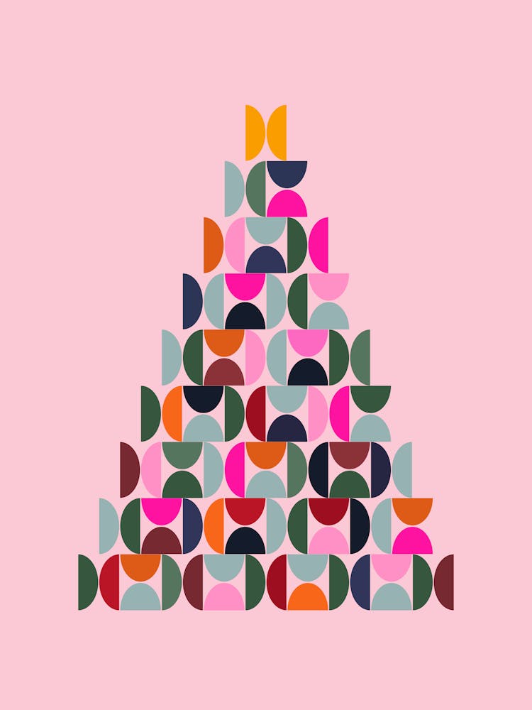 Pink Mid Century Christmas Tree