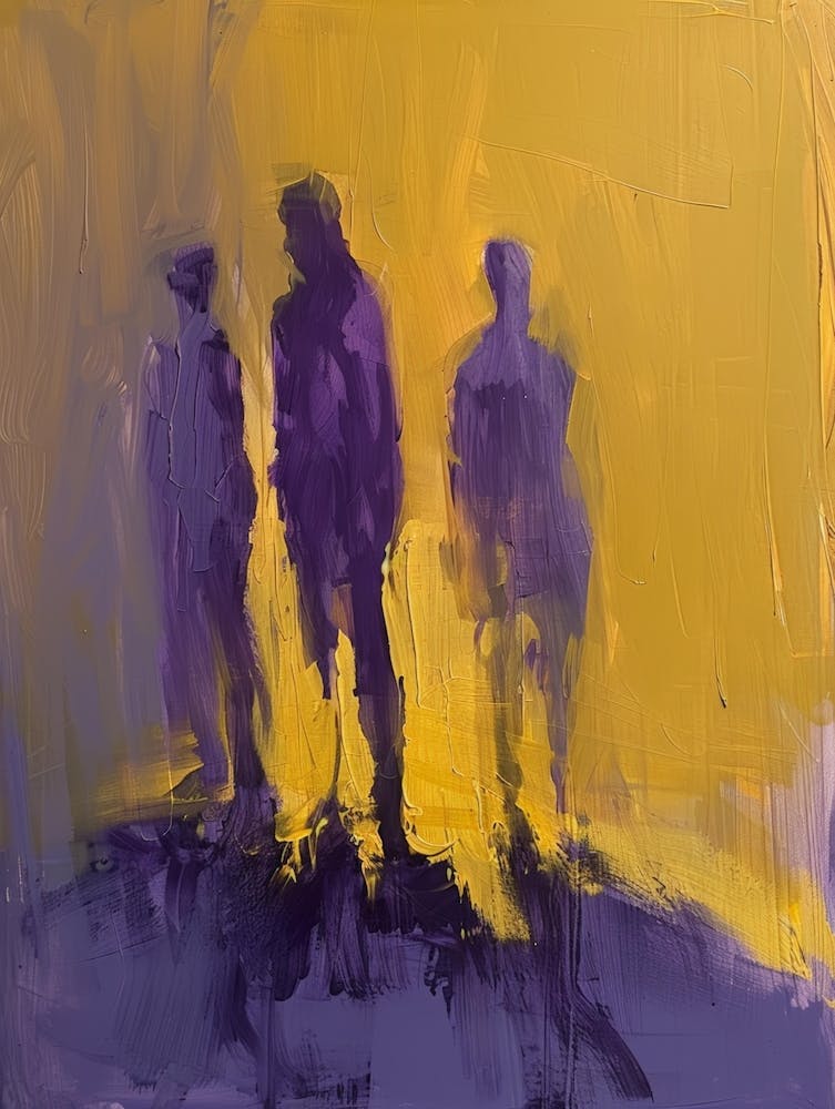 Three People Walking