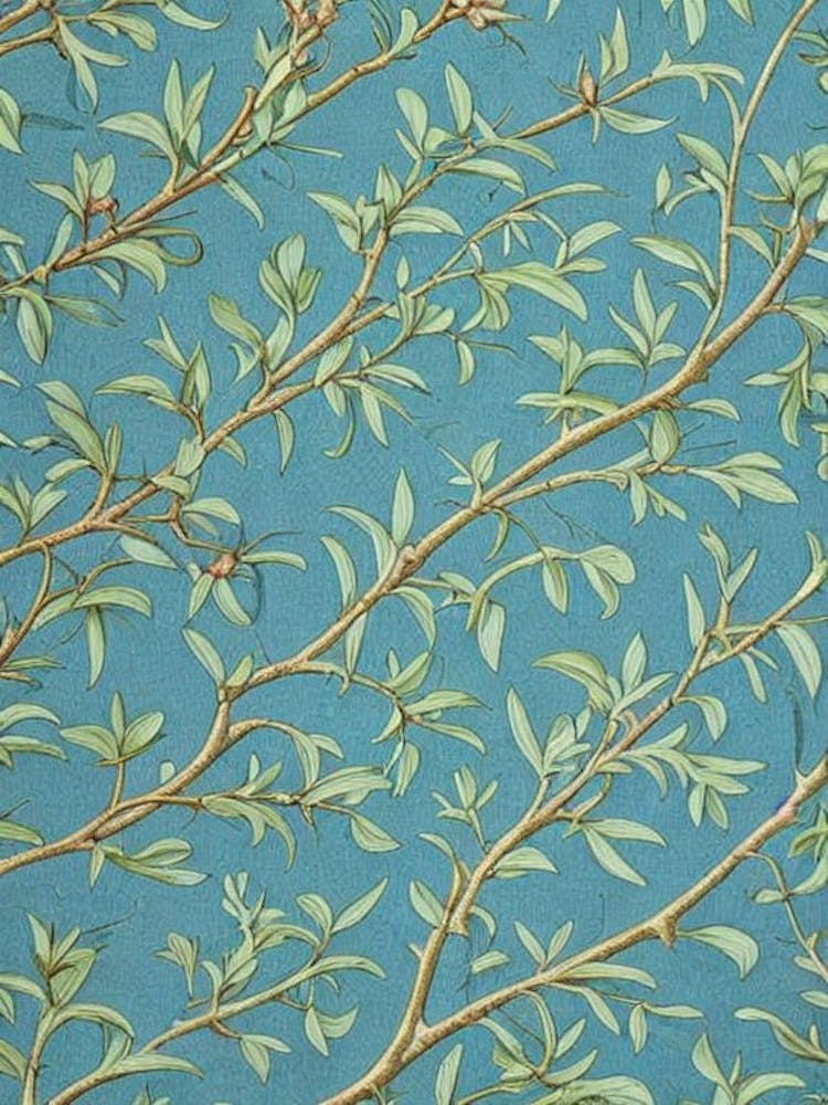 Live Oak tree Vintage Botanical