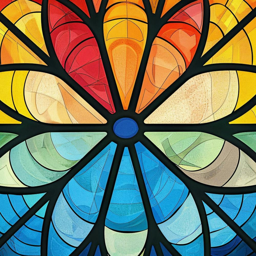 Stained Glass Flower