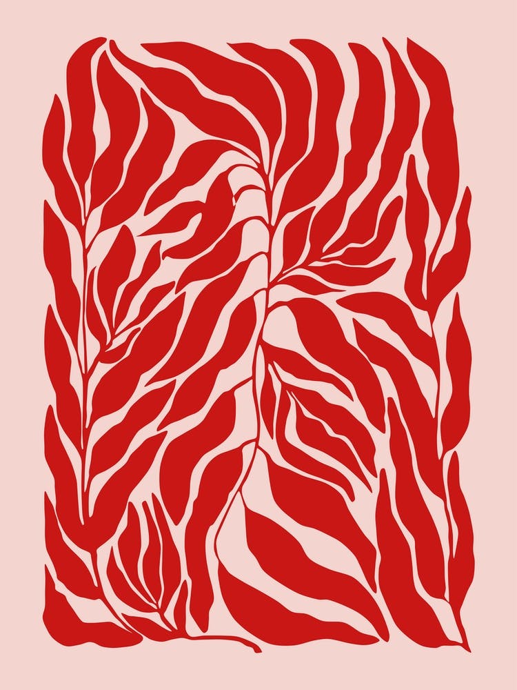 Pink and Red Botanical