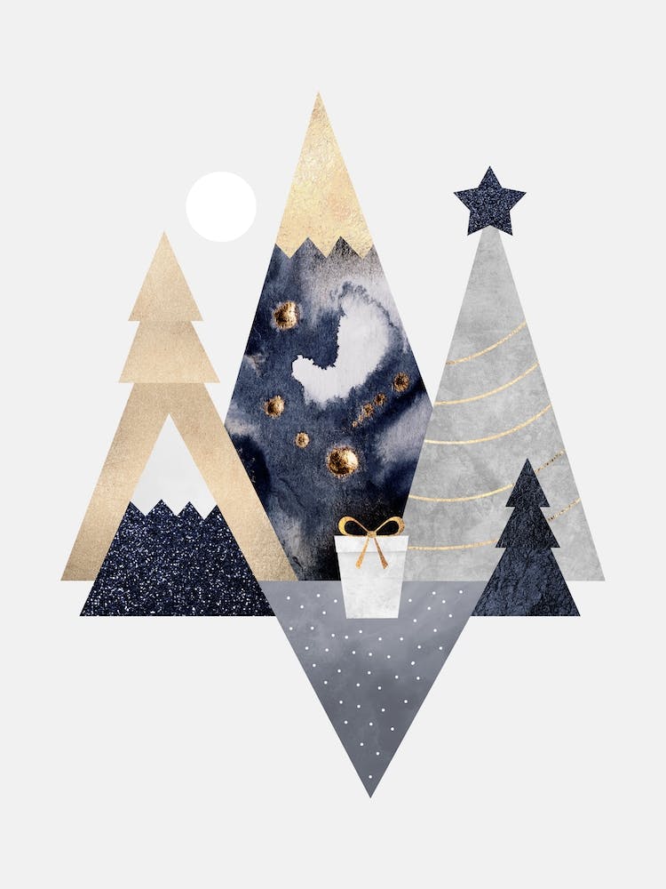 Weihnachtliche Berge
