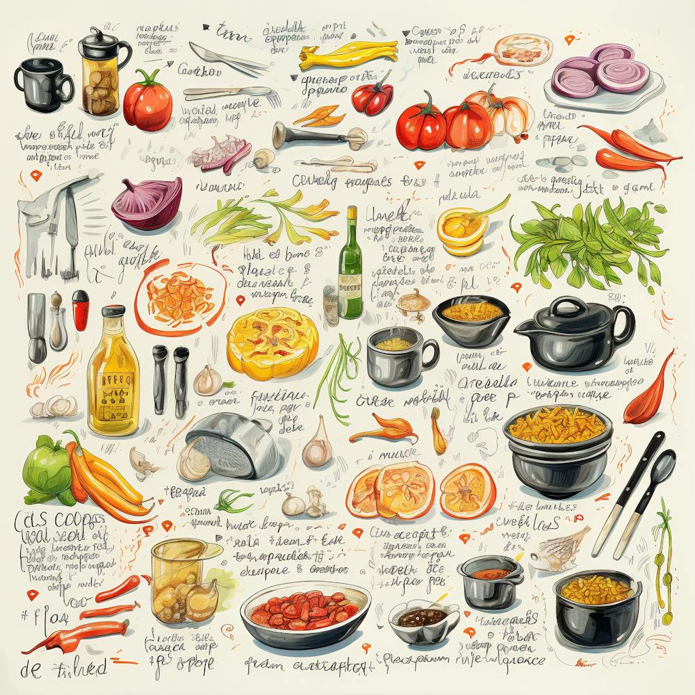 Cooking Recipes Sketchnote