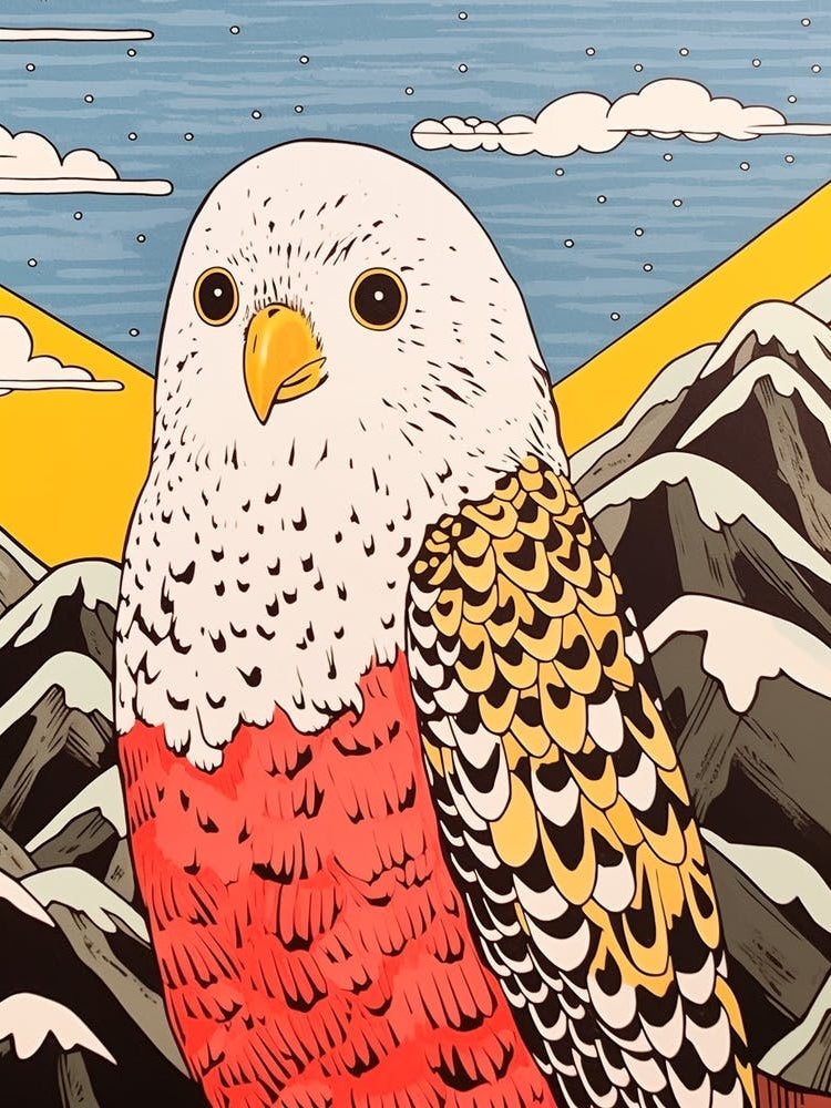 Bird Illustration Budgerigar 2