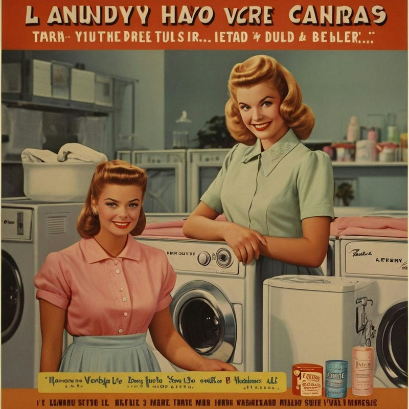 Défaut Défaut Publicité Vintage et Rétro pour Blanchisserie Esthétique avec Cl 1