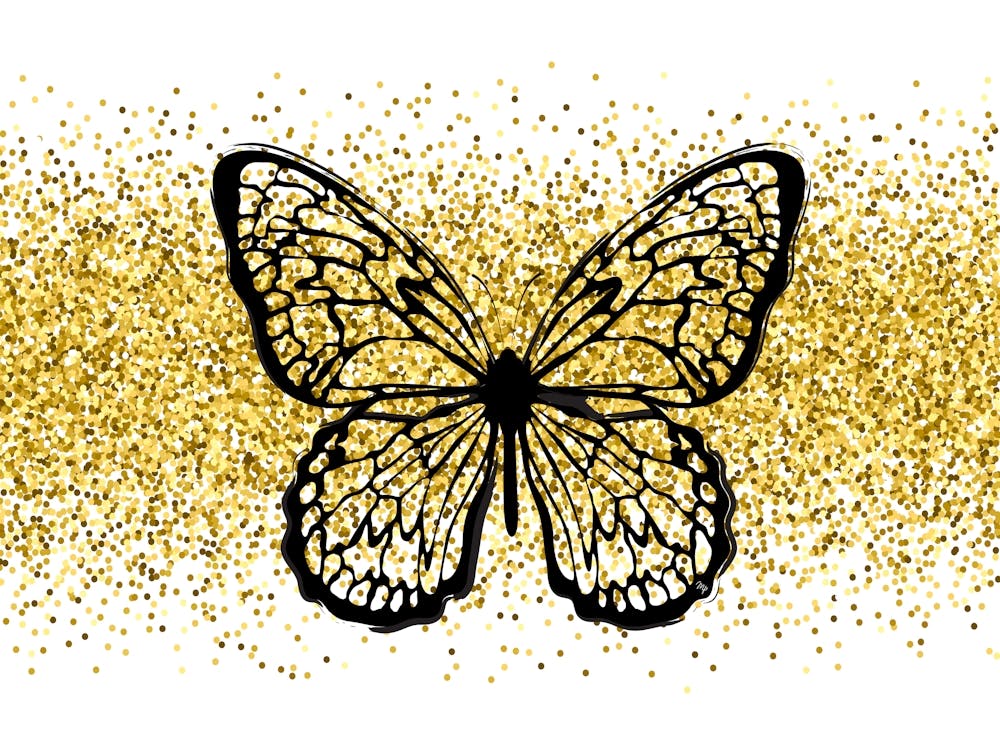 Glitter Luxury Butterfly