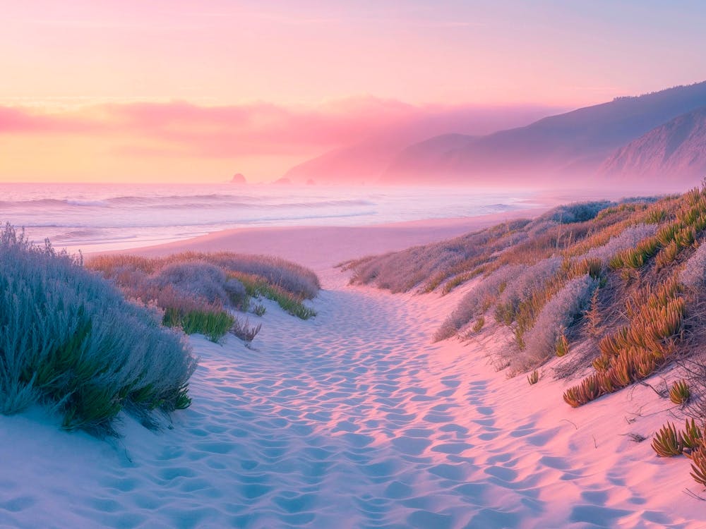 California Dreaming - Sunset Sand Path