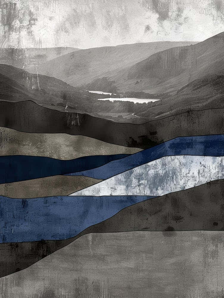 Landscape - Blue And Grey