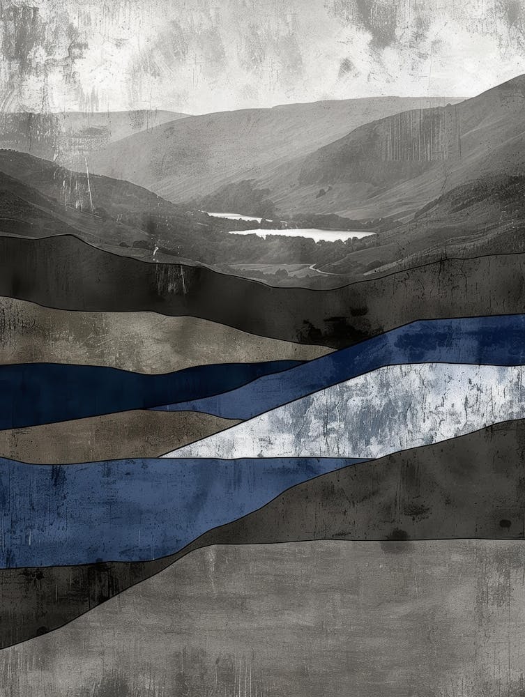 Landscape - Blue And Grey