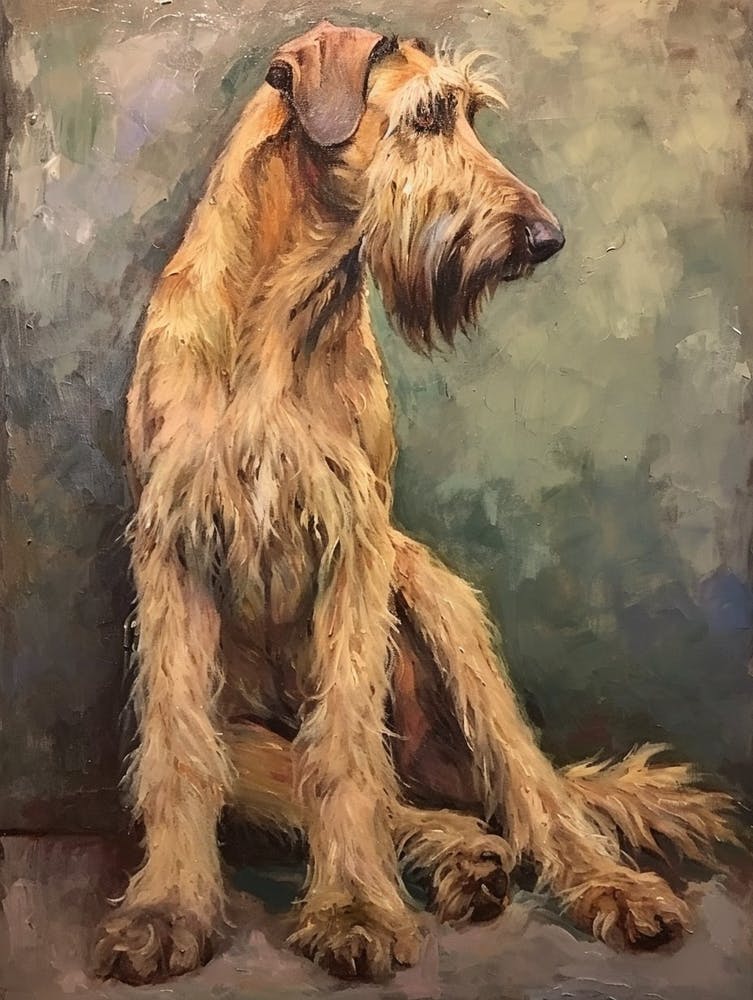 Irish Wolfhound Acrylic Painting 7