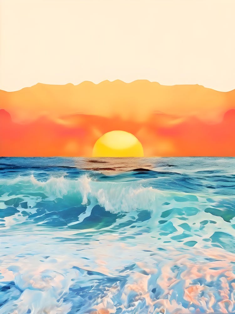 Sunset Over The Ocean 18