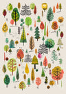 Trees & Forest Watercolor Canvas Art