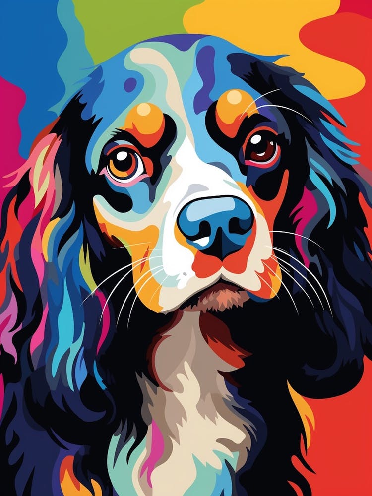 Pop Art Cavalier King 4