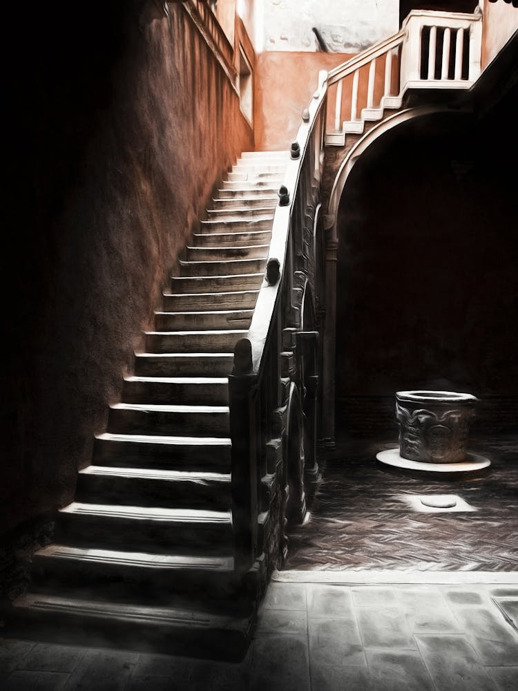 Historic Stone Staircase Venice
