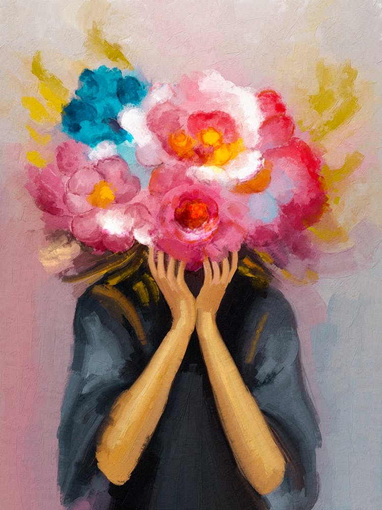 Holding Flowers
