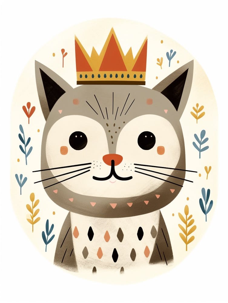 Little Bobcat 1 Wearing A Crown