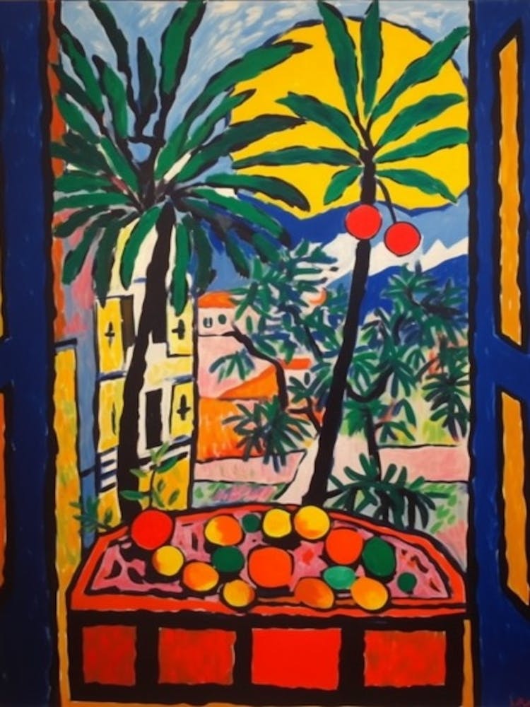 Window View Of Rio De Janeiro In The Style Of Fauvist 1