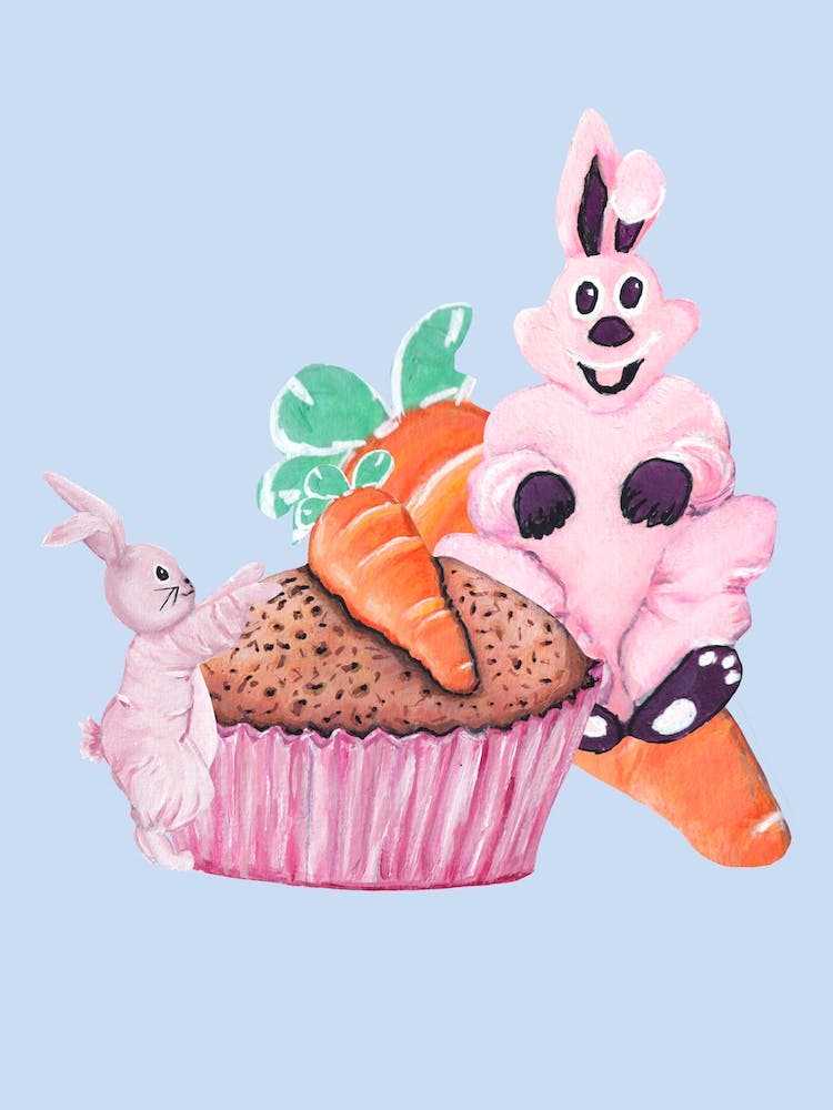 Sweet Easter Carrot Muffin