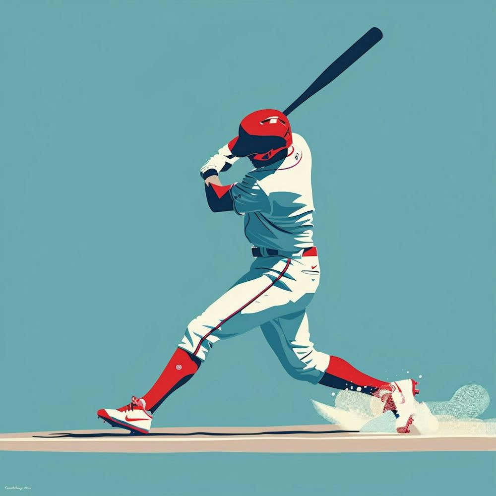 A Baseball Player Hitting Home Run Minimal Illus 1718672829 2