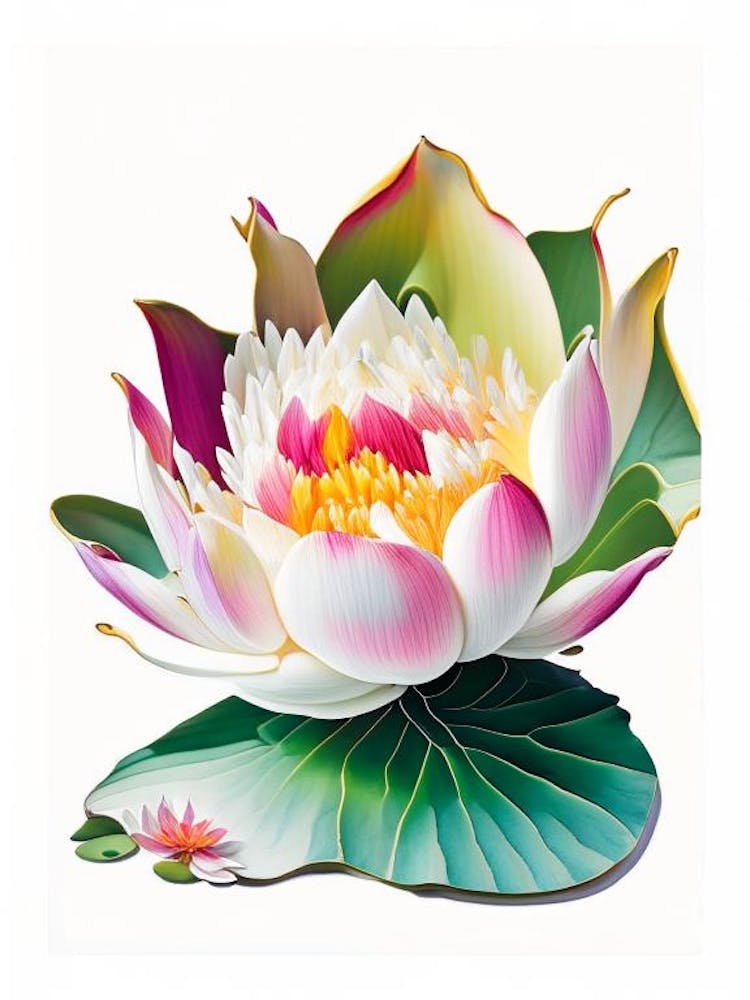 Amur Lotus Decoupage 2