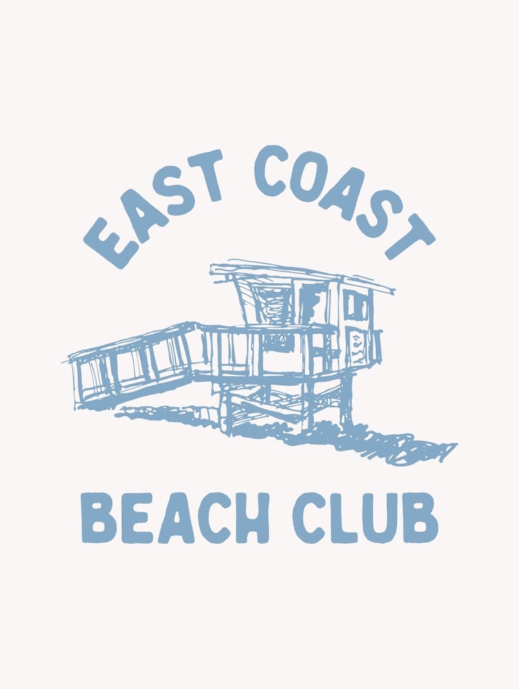 Club de Plage de la Côte Est Illustré