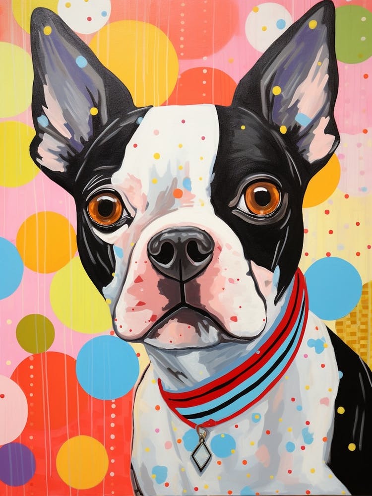 Boston Terrier Pop Art Inspired 2