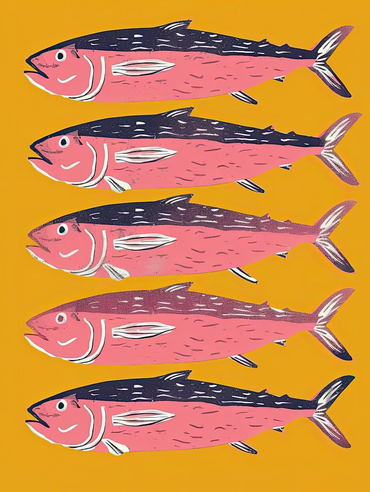 The Deep Sea Procession Fish Poster