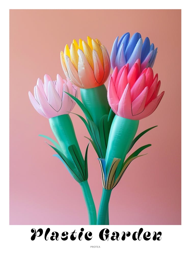 Dreamy Inflatable Flowers Poster Protea 1