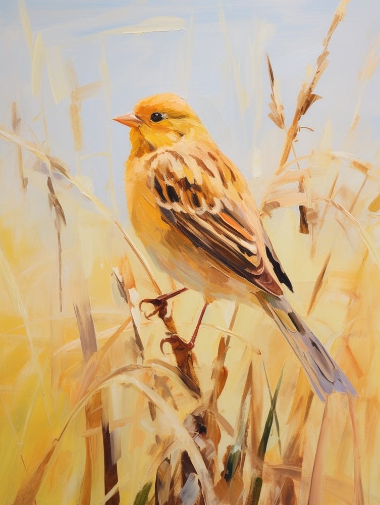 Bird Painting Yellowhammer 1