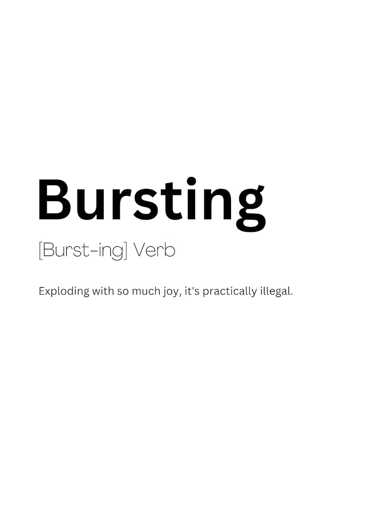 Bursting Definition Meaning