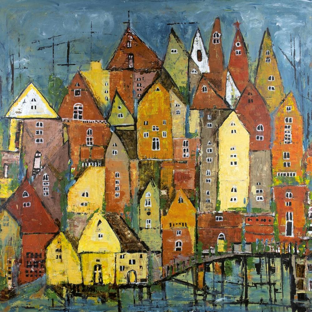 Colourful Houses Square