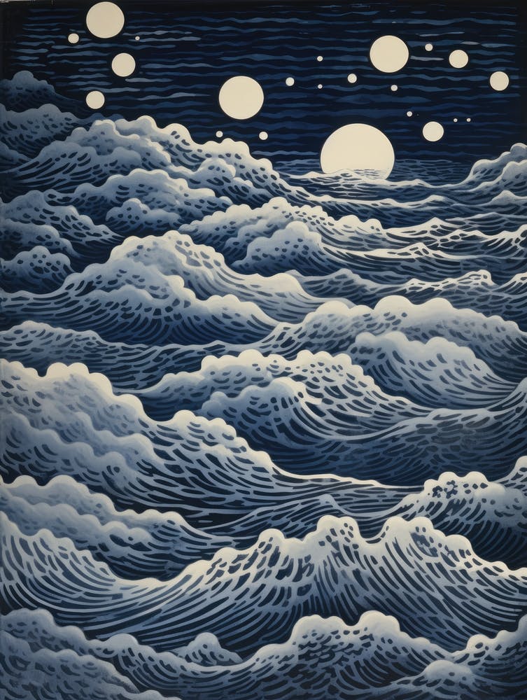 Moonlight Over The Sea