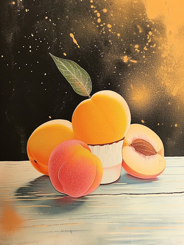 Art Deco Peaches 1
