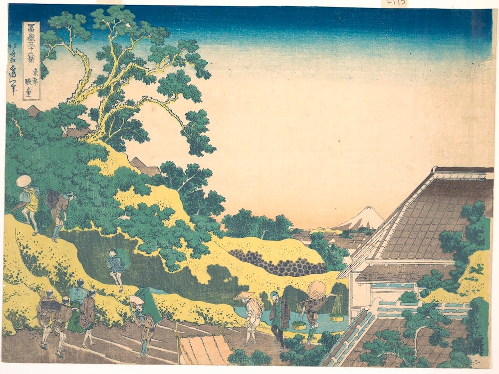 Surugadai In Edo From The Series Thirty Six Views Of Mount Fuji, Katsushika Hokusai