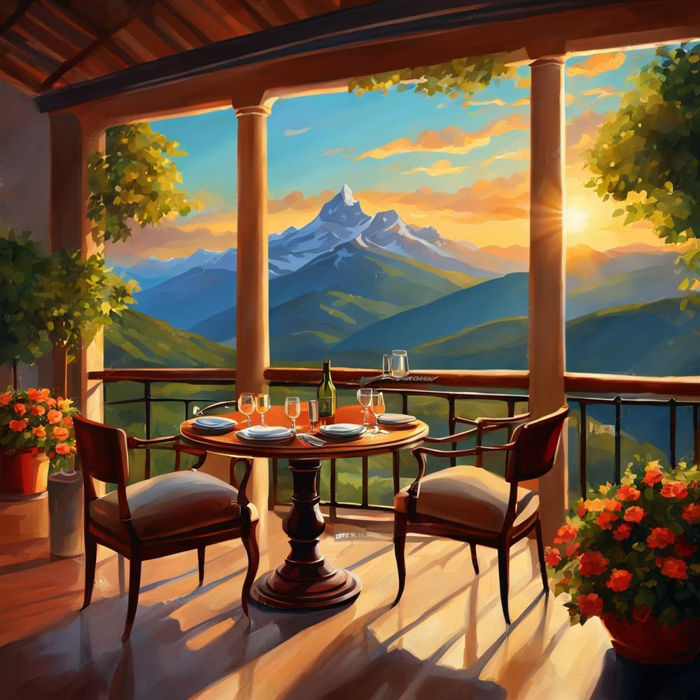 Sunset On The Porch