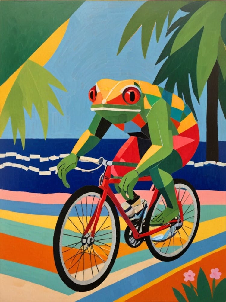 Frog On A Bike 1