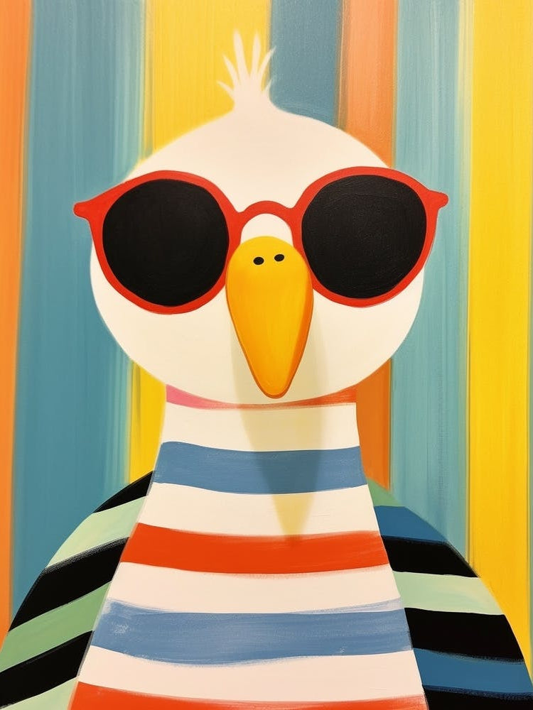 Little Duck 1 Wearing Sunglasses