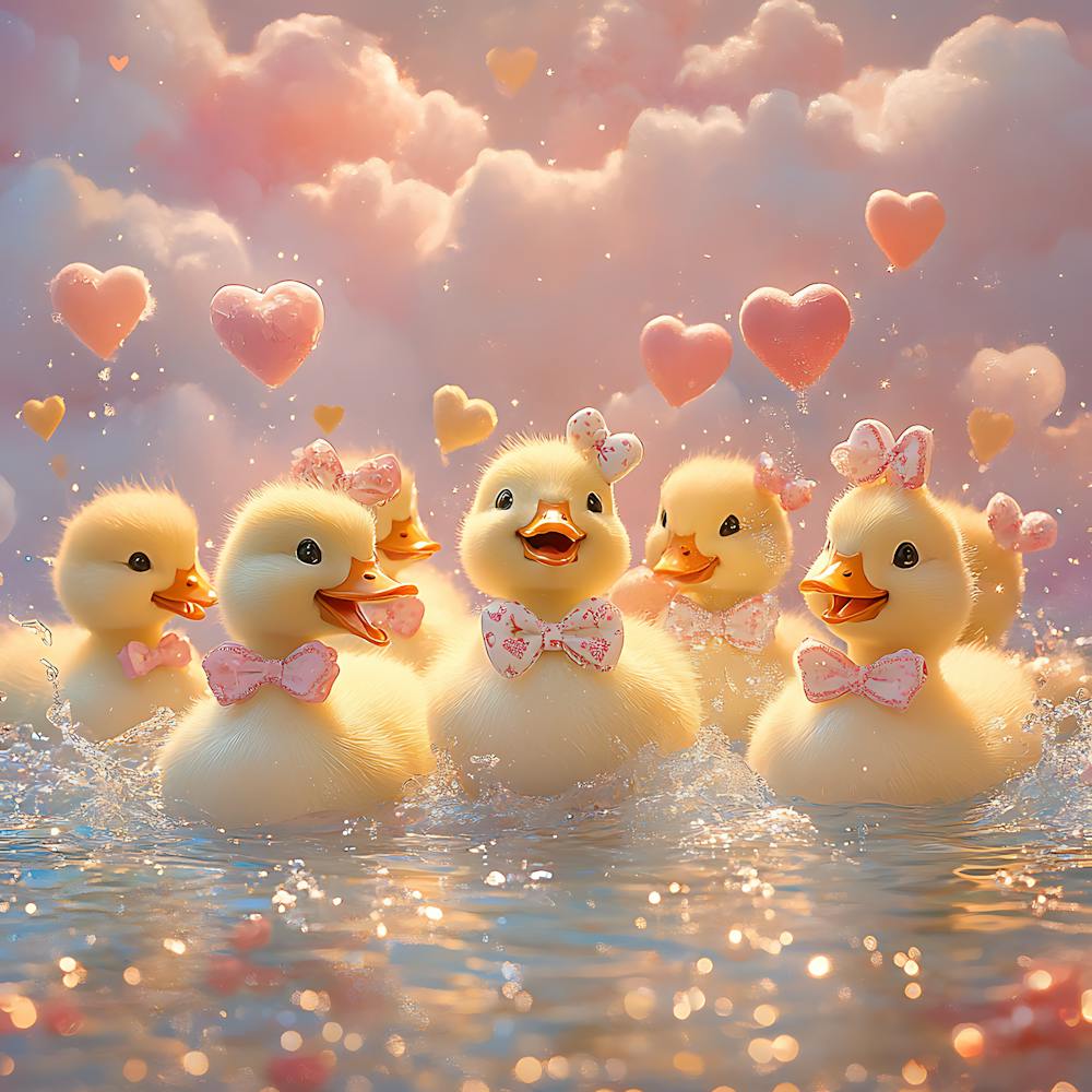 Ducks In The Water 5