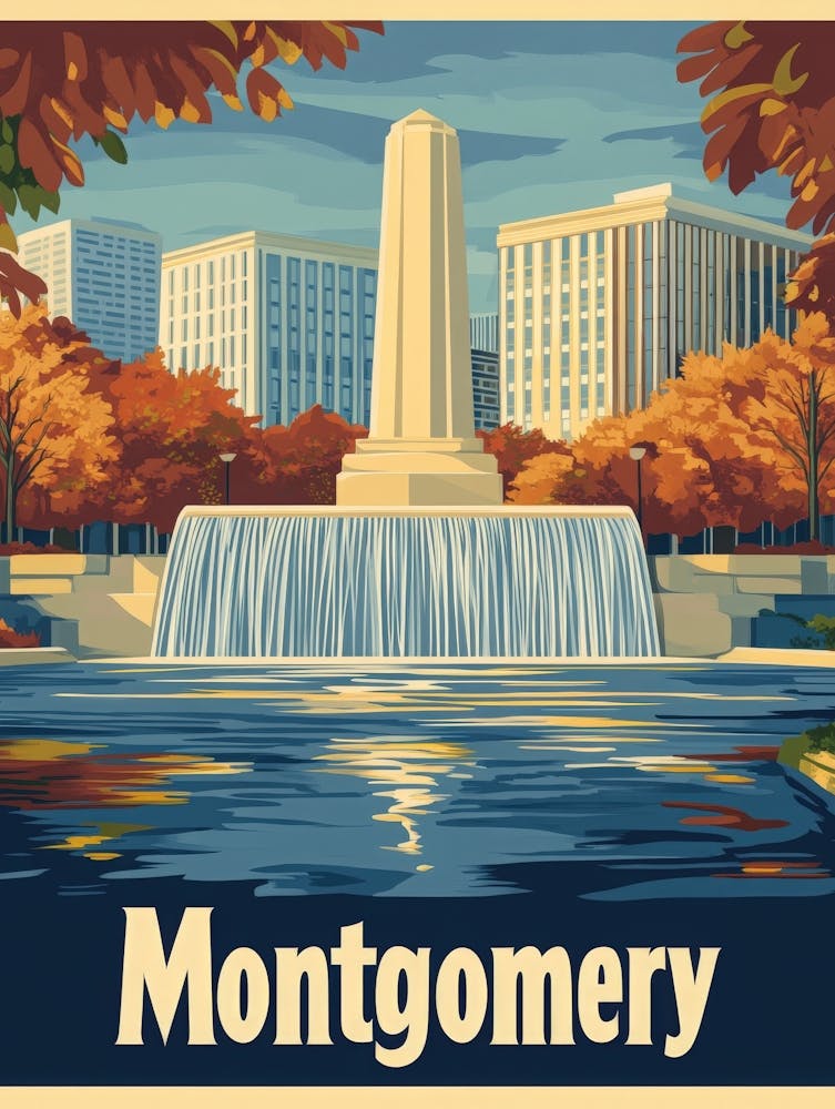 Aihrgdesign A Retro Travel Poster For Montgomery Featuring Th 0c4db399 E73f 4ac3 B062 0e0984b991c0 1