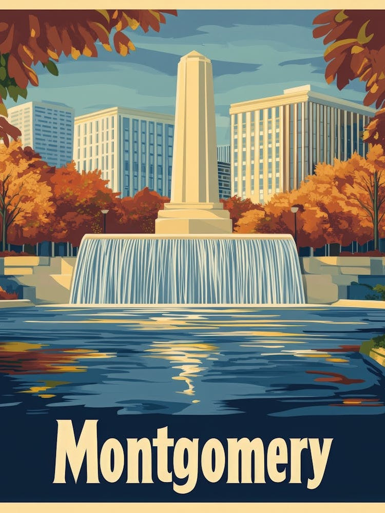 Aihrgdesign A Retro Travel Poster For Montgomery Featuring Th 0c4db399 E73f 4ac3 B062 0e0984b991c0 1
