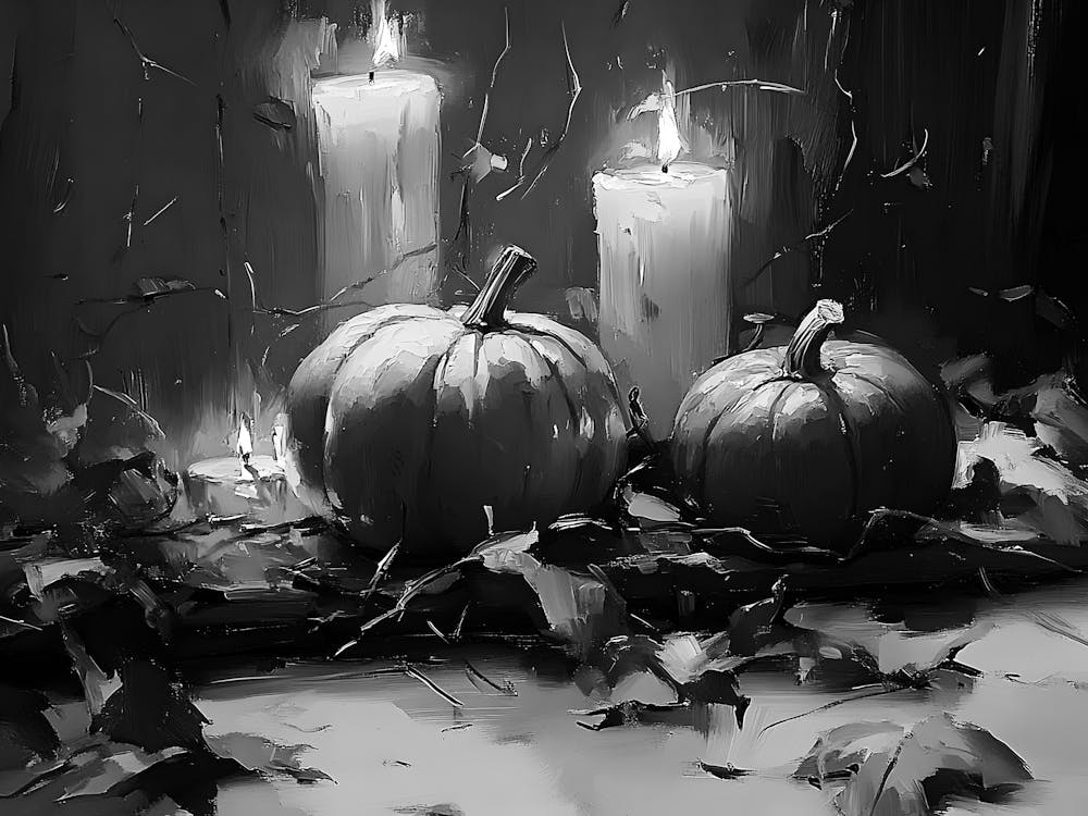 Citrouilles Noires et Blanches 34