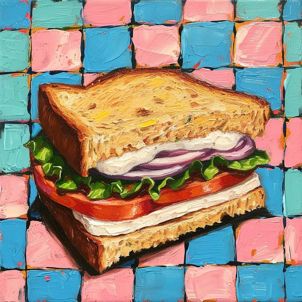 Club Sandwich Pastel Checkerboard 1