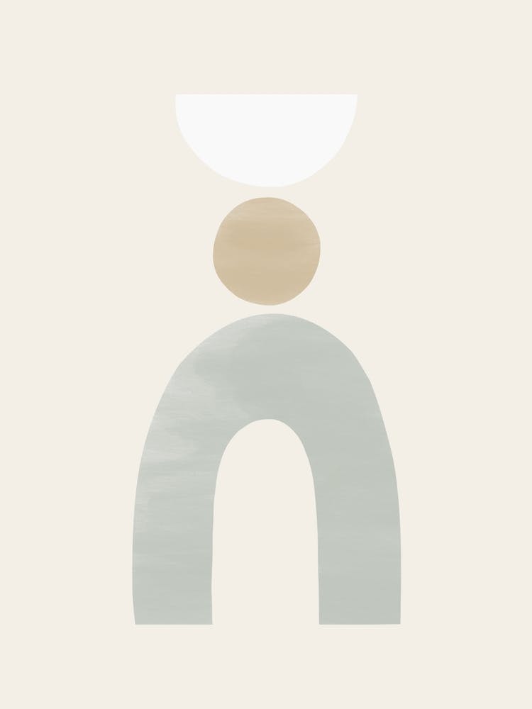 Balancing Shapes 3 Sage Green