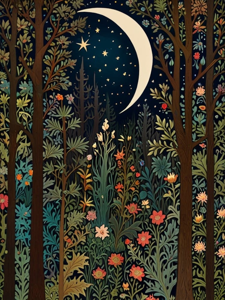 William Morris Moon In The Forest 11