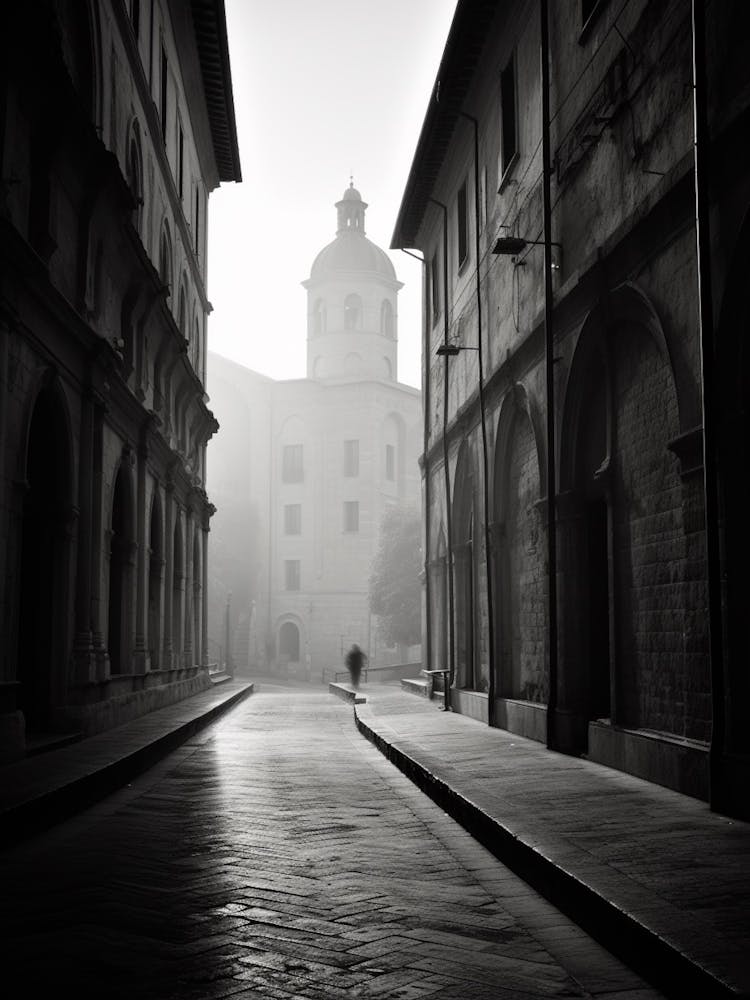 Urbino, Italy,  Black And White Analogue Photography  1