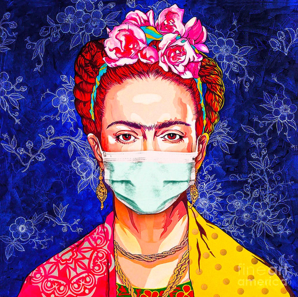 FRIDA IN TIMES OF COVID | HQ Digital version | POP ART WORLD 2023 | www.popart.world