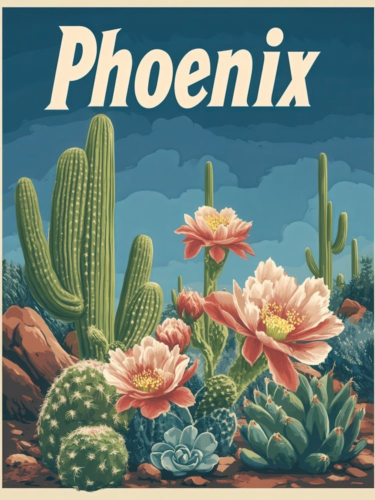 Aihrgdesign A Mid Century Modern Travel Poster For Phoenix Sh 06869fd9 2f2c 414b 98a6 5bc921c6f0c5 1