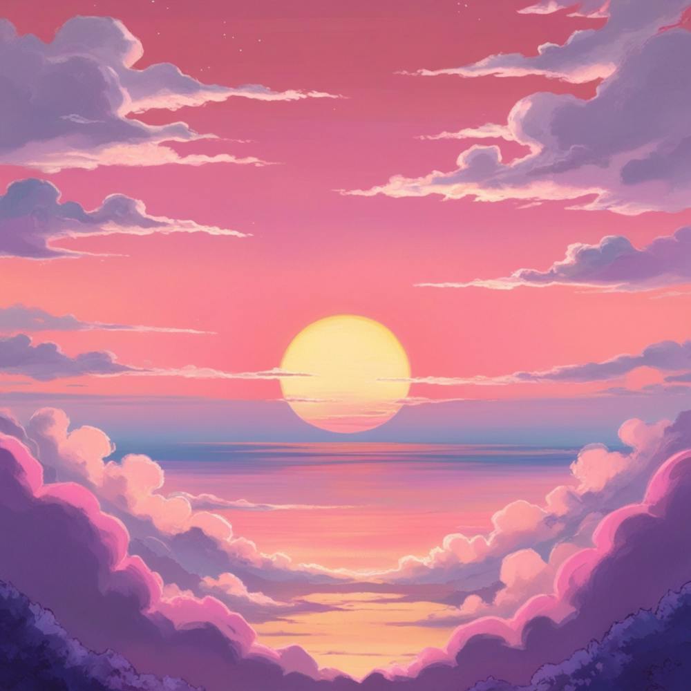 Sunset In The Clouds