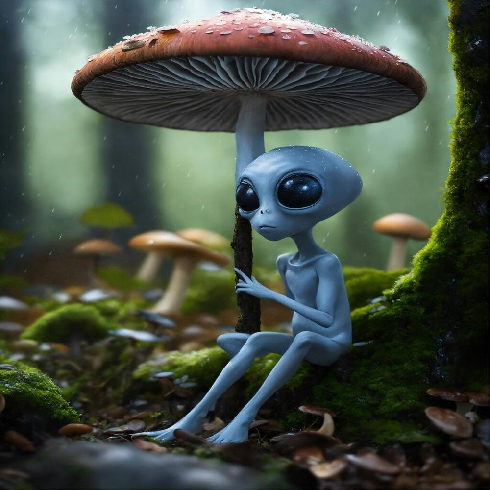 Alien Im Wald